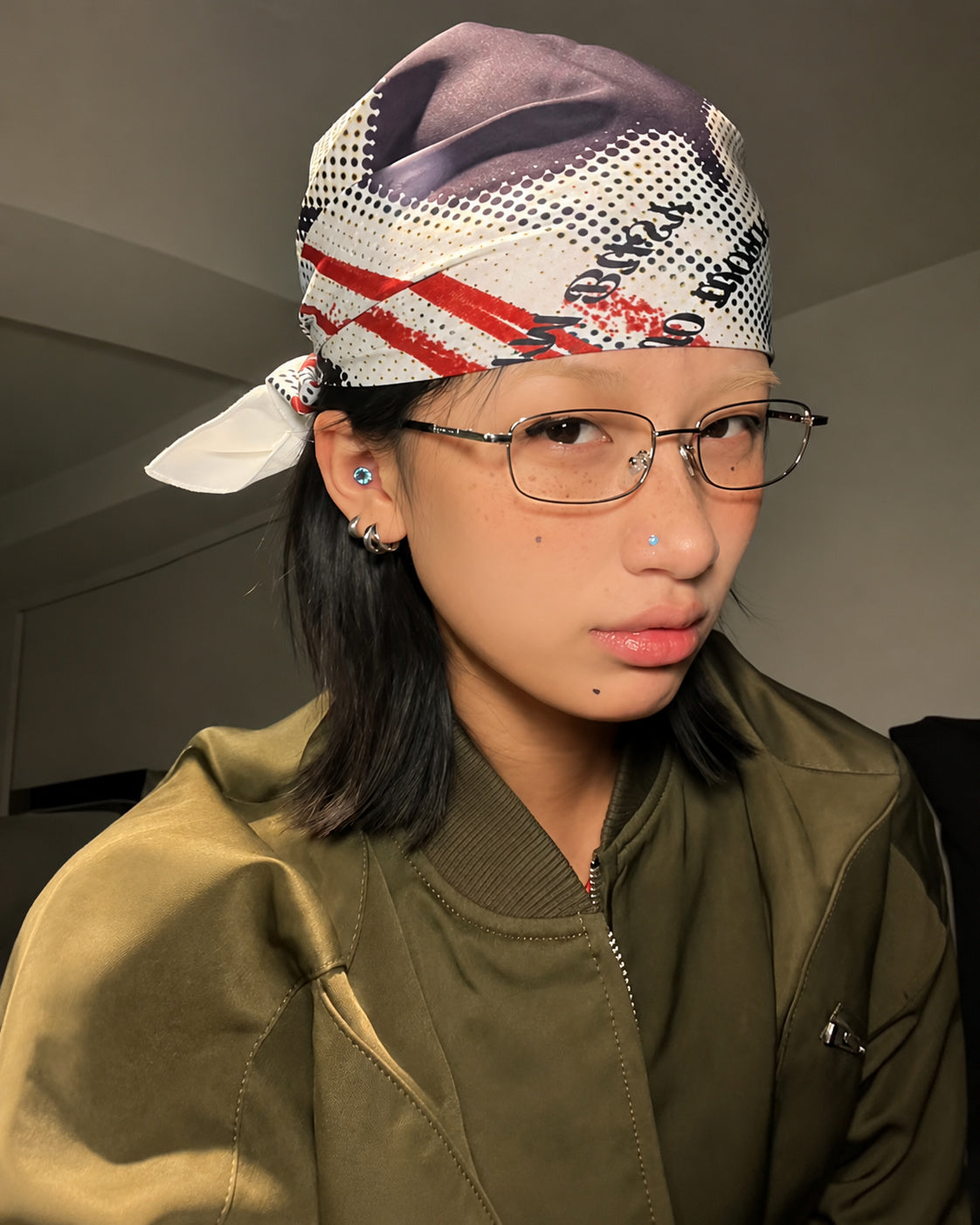 Slim Rectangle Metal Glasses