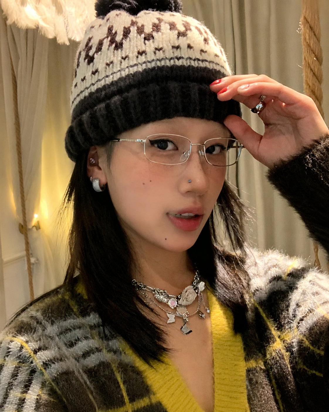 Slim Rectangle Metal Glasses