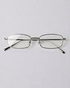 Slim Rectangle Metal Glasses
