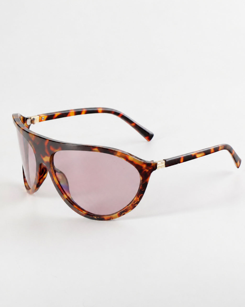 Wraparound Shield Aviator Sunglasses