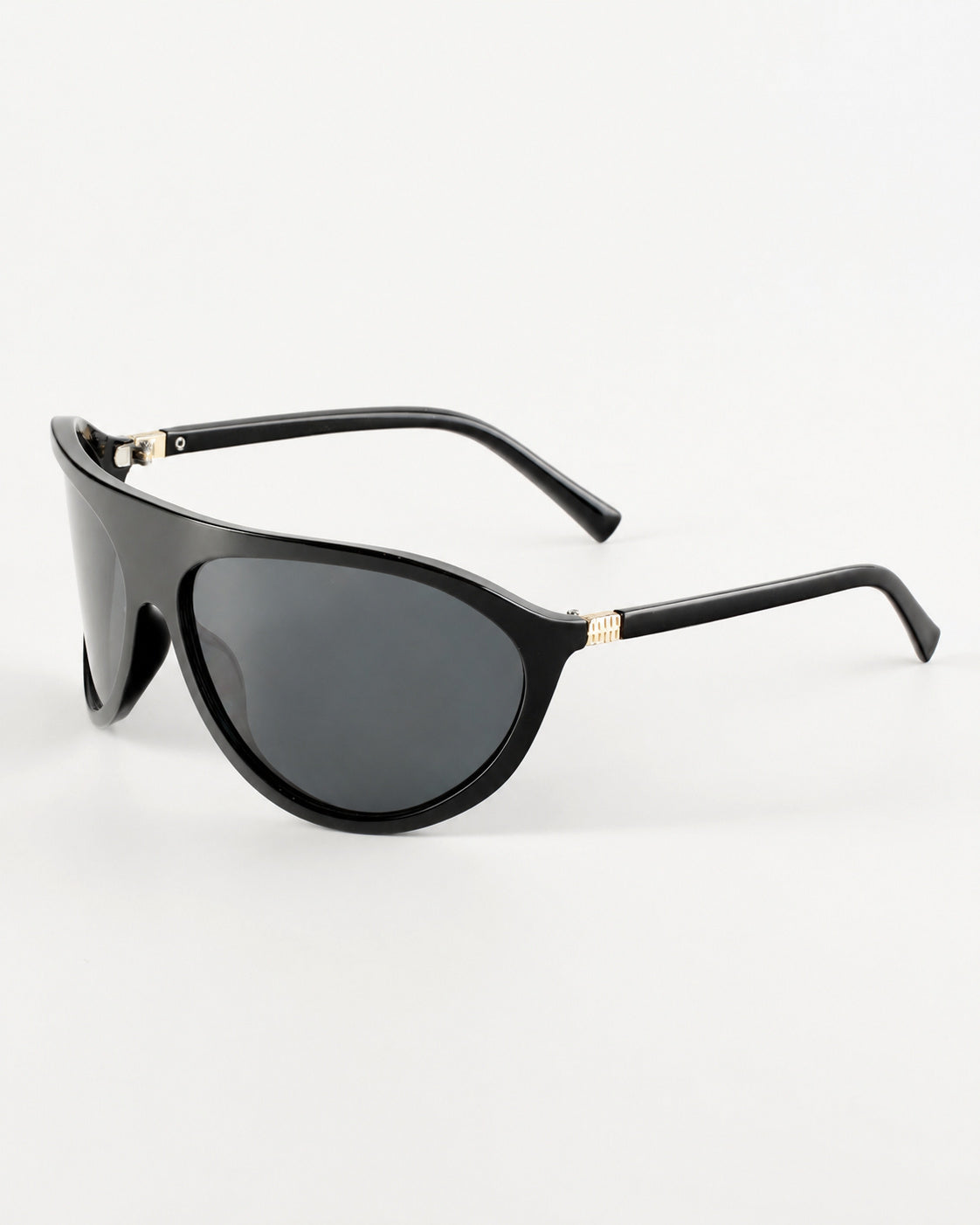 Wraparound Shield Aviator Sunglasses