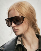 Wraparound Shield Aviator Sunglasses