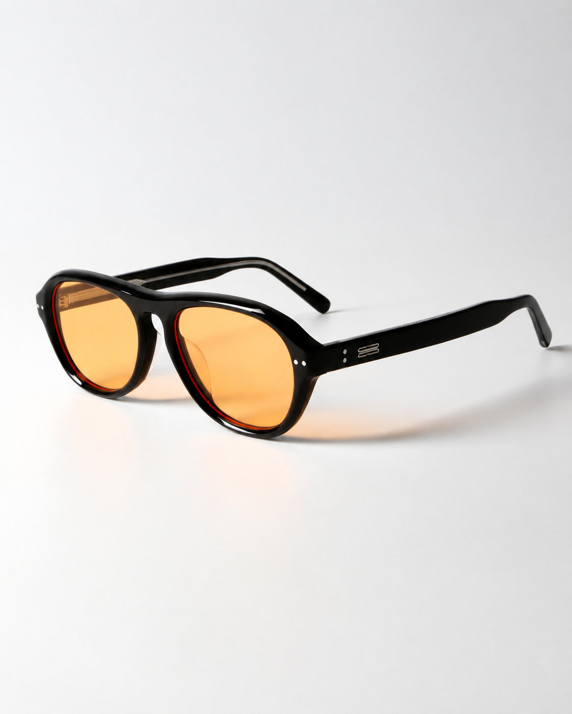 Retro Amber Oval Shades