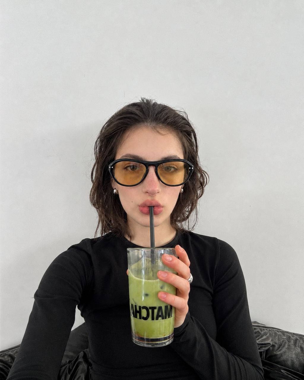 Retro Amber Oval Shades