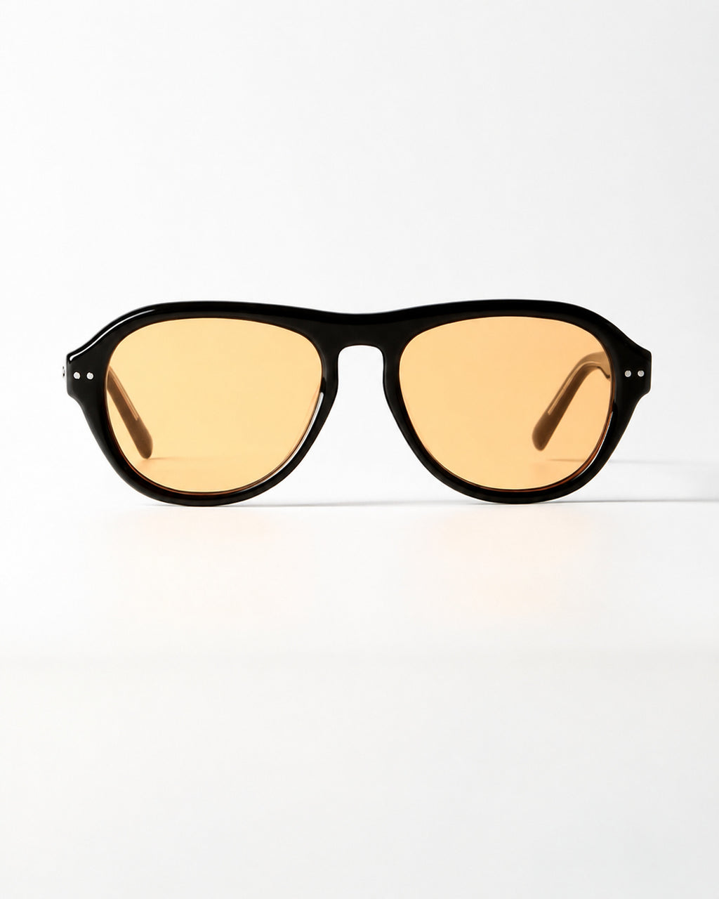 Retro Amber Oval Shades