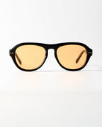 Retro Amber Oval Shades
