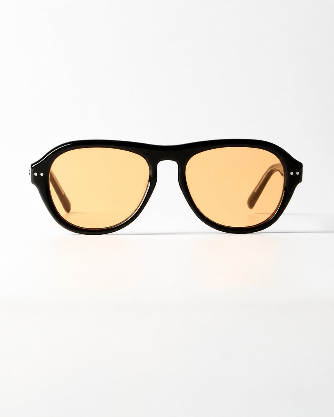 Retro Amber Oval Shades