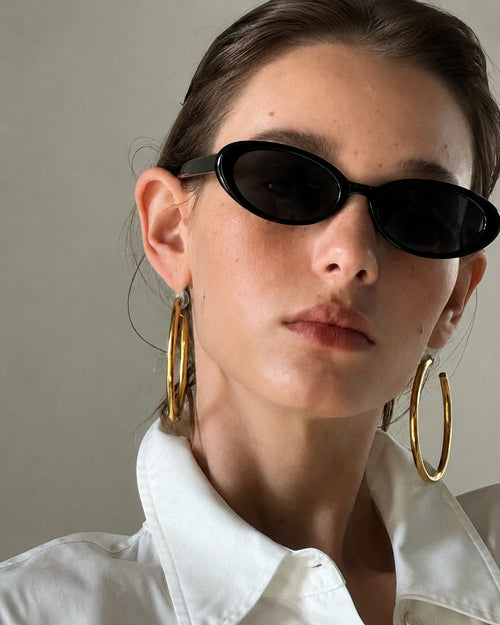 Oval Micro Polarized Sunglasses