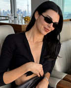 Y2K Slim Rectangle Sunglasses