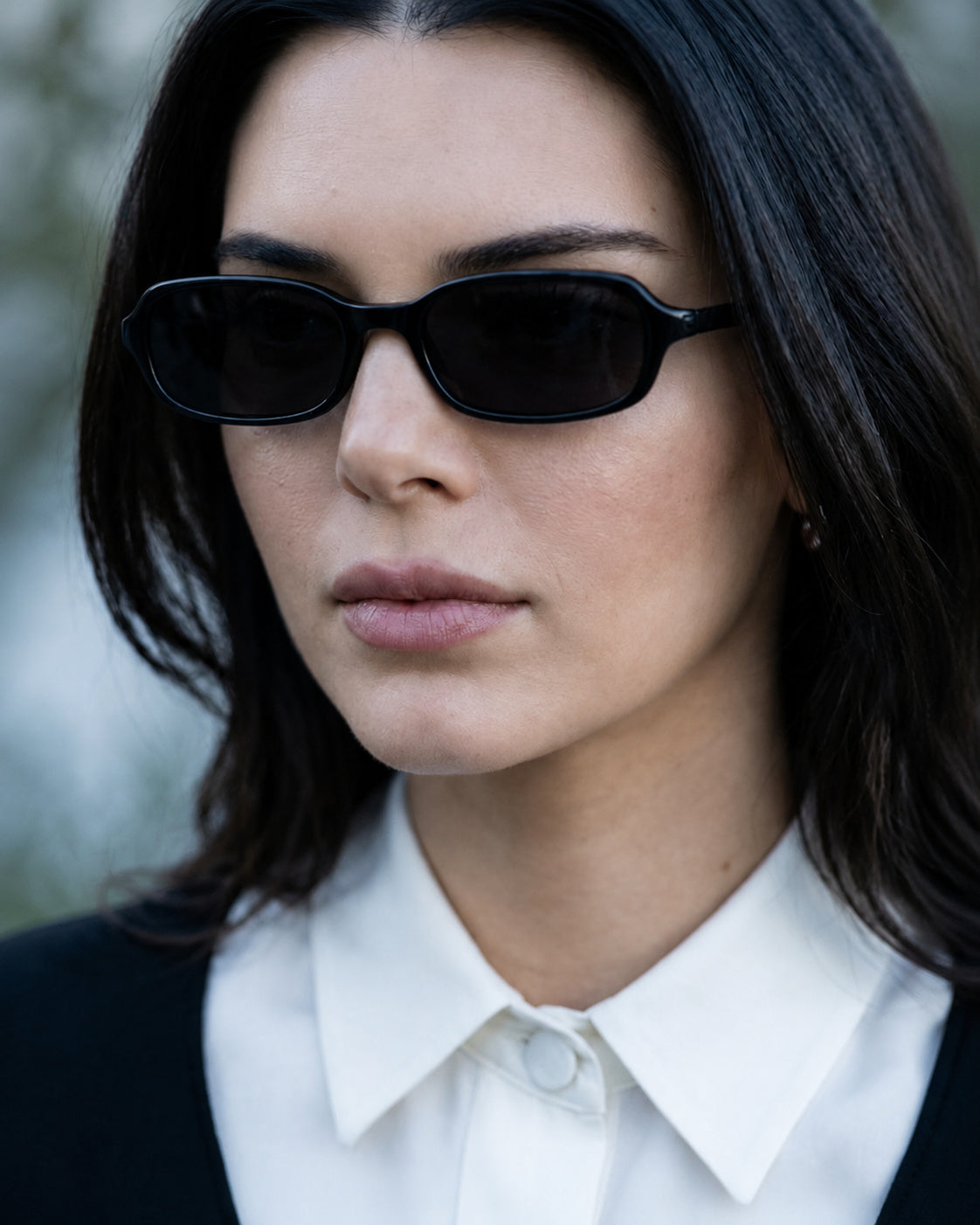 Y2K Slim Rectangle Sunglasses