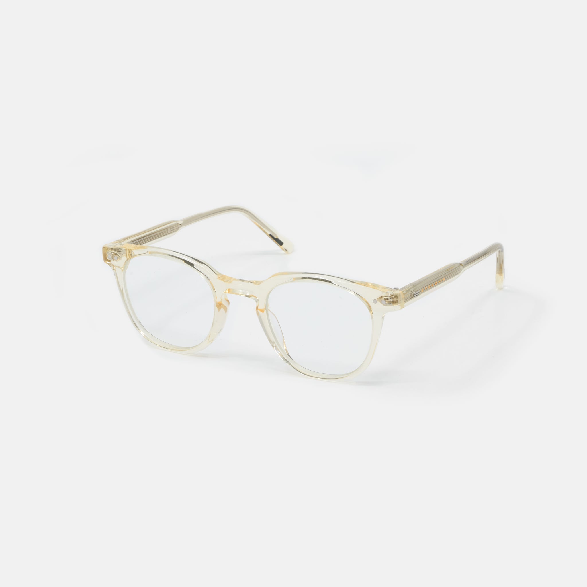 Fynn Clear-Lens Fashion Glasses – Crystal Lemon