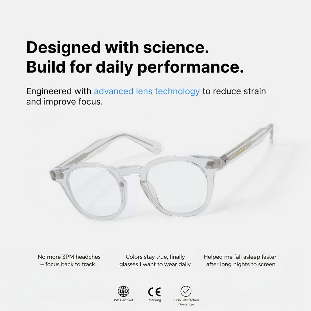 Bojo Clear-Lens Fashion Glasses – Crystal – Gallery 11