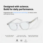 Bojo Clear-Lens Fashion Glasses – Crystal – Gallery 11