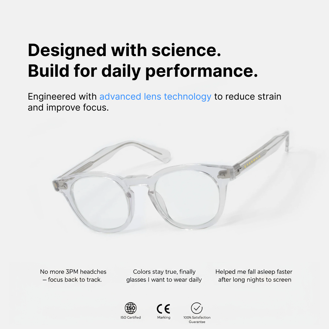 Bojo Clear-Lens Fashion Glasses – Crystal – Gallery 11