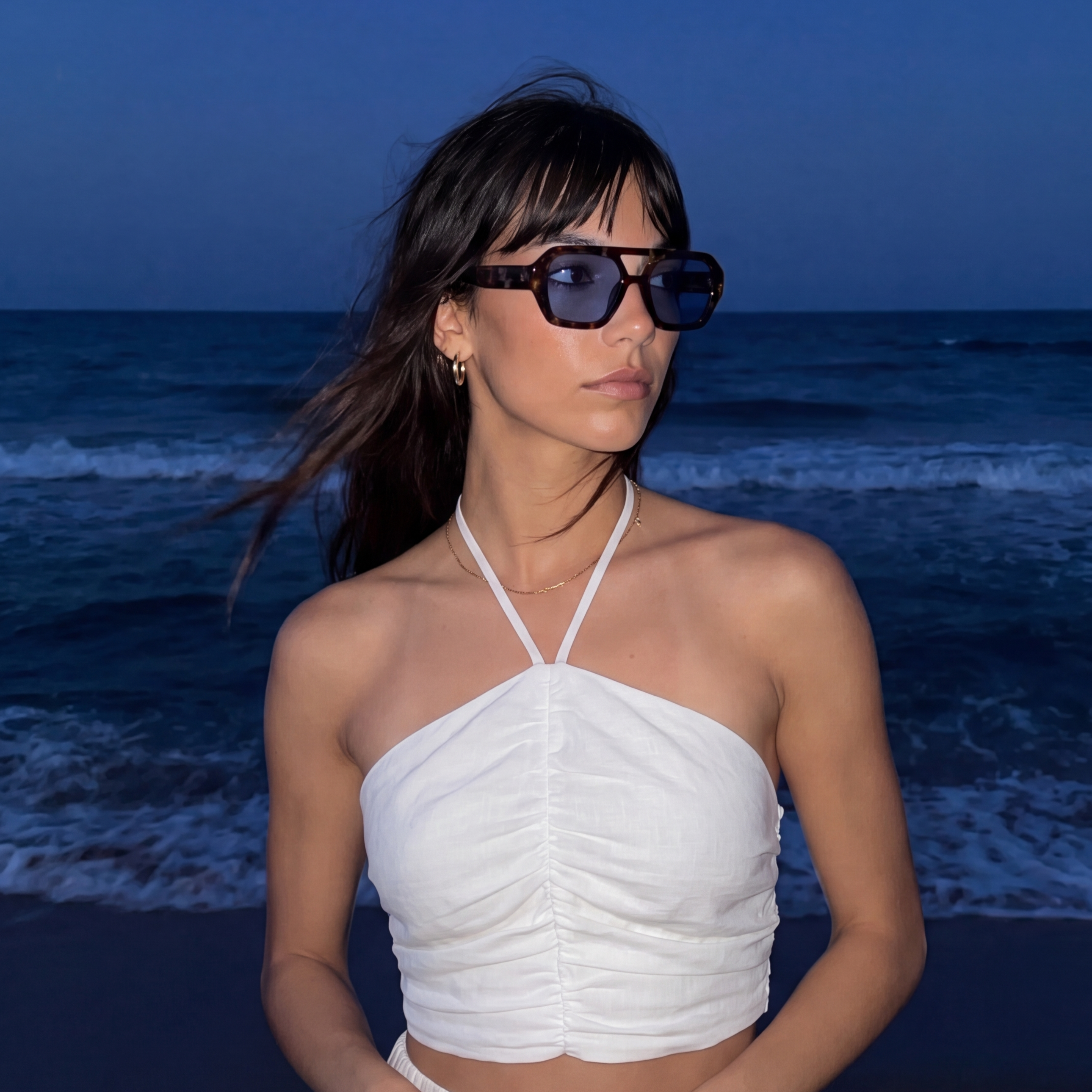 Elle Sunglasses – Leopard Ocean – Gallery 3