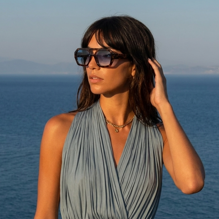 Elle Sunglasses – Leopard Ocean – Gallery 5