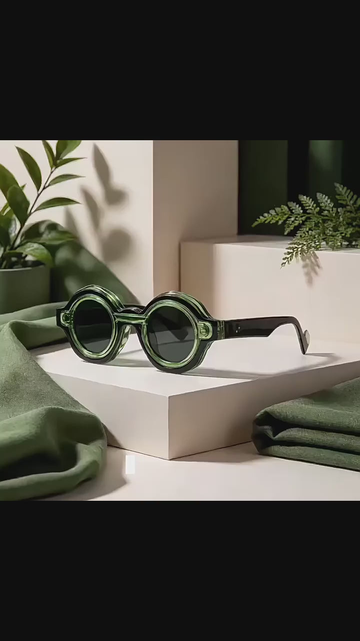 Z1986|V|01|Magnetic Round Clip-on Shades