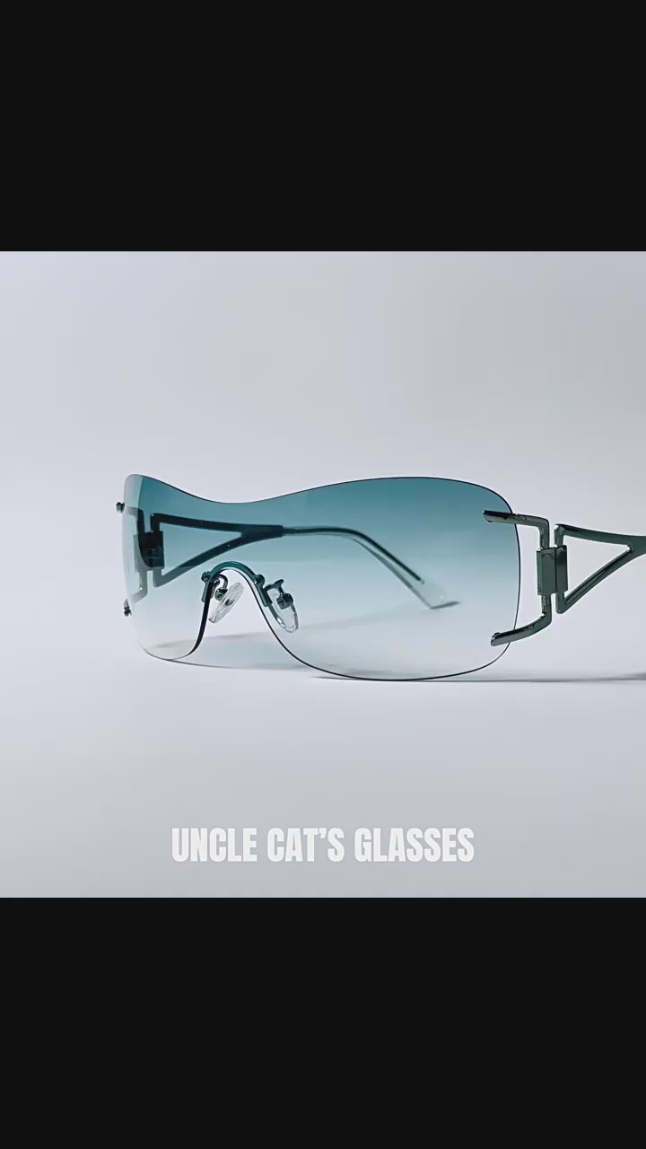 Z1986|V|01|Mint Blue Shield Sunnies