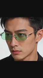 Z1986|V|01|Rimless Rectangle Uv400 Shades