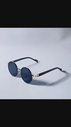 Z1986|V|01|Retro Round Jade Woodgrain Shades