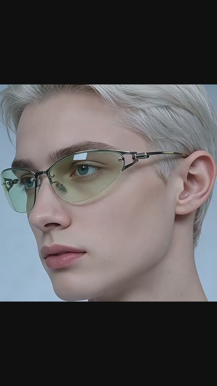 Z1986|V|01|Wraparound Cat-eye UV400 Shades