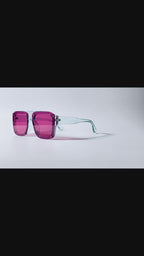 Z1986|V|01|Studded Color-block Square Shades