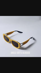 Z1986|V|01|Ginger Yellow Rectangle Shades